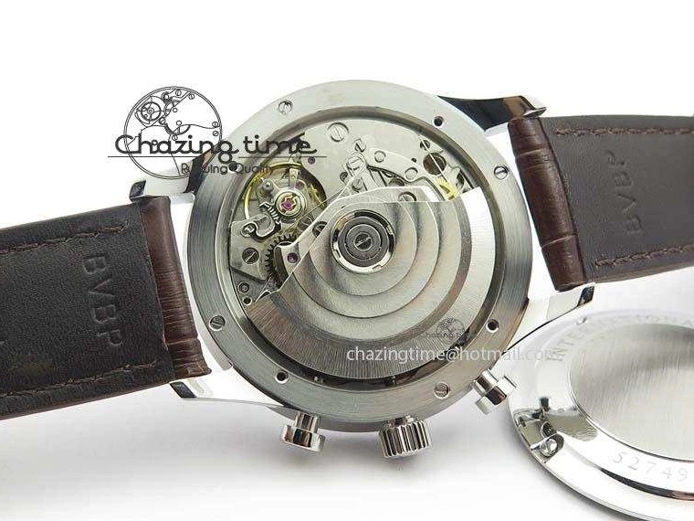 MIROTIME 0719 Supportive Portuguese Chrono IW371431 ZF 1:1 Best Edition Gray Dial On Brown Leather Strap A79350 (Slim Movement) 7261